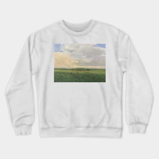 Orange Luminism Oil on Canvas Crewneck Sweatshirt